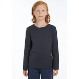 Tommy Hilfiger Basic Knit Langarm-T-Shirt Sky Captain 10 Jahre