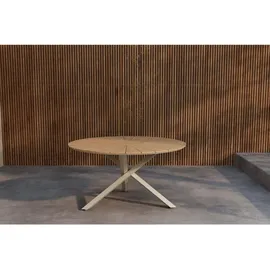VCM Gartentisch 140 x 140 x 75 cm Natur