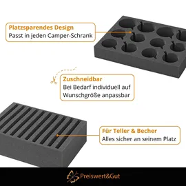 PRO PLUS Geschirrhalter 34 x 25 cm anthrazit