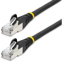 Startech StarTech.com 5 m CAT6a Kabel - LSZH-Raucharm, Halogenfrei - RJ45 LAN Kabel - SFTP Patchkabel - Schwarz - CAT6a Verlegekabel - Abgeschirmtes Netzwerkkabel/Ethernet Kabel (NLBK-5M-CAT6A-PATCH)