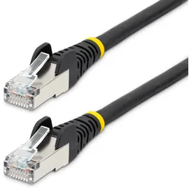 Startech StarTech.com 5 m CAT6a Kabel - LSZH-Raucharm, Halogenfrei - RJ45 LAN Kabel - SFTP Patchkabel - Schwarz - CAT6a Verlegekabel - Abgeschirmtes Netzwerkkabel/Ethernet Kabel (NLBK-5M-CAT6A-PATCH)