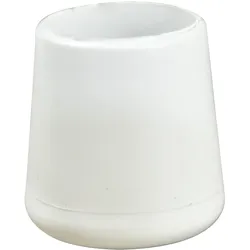 WAGNER Kappen für Stahlrohr rund 4tlg. - Ø 19/25 x 28 mm, Abrieb 7 mm, Kunststoff weiß - 15062899