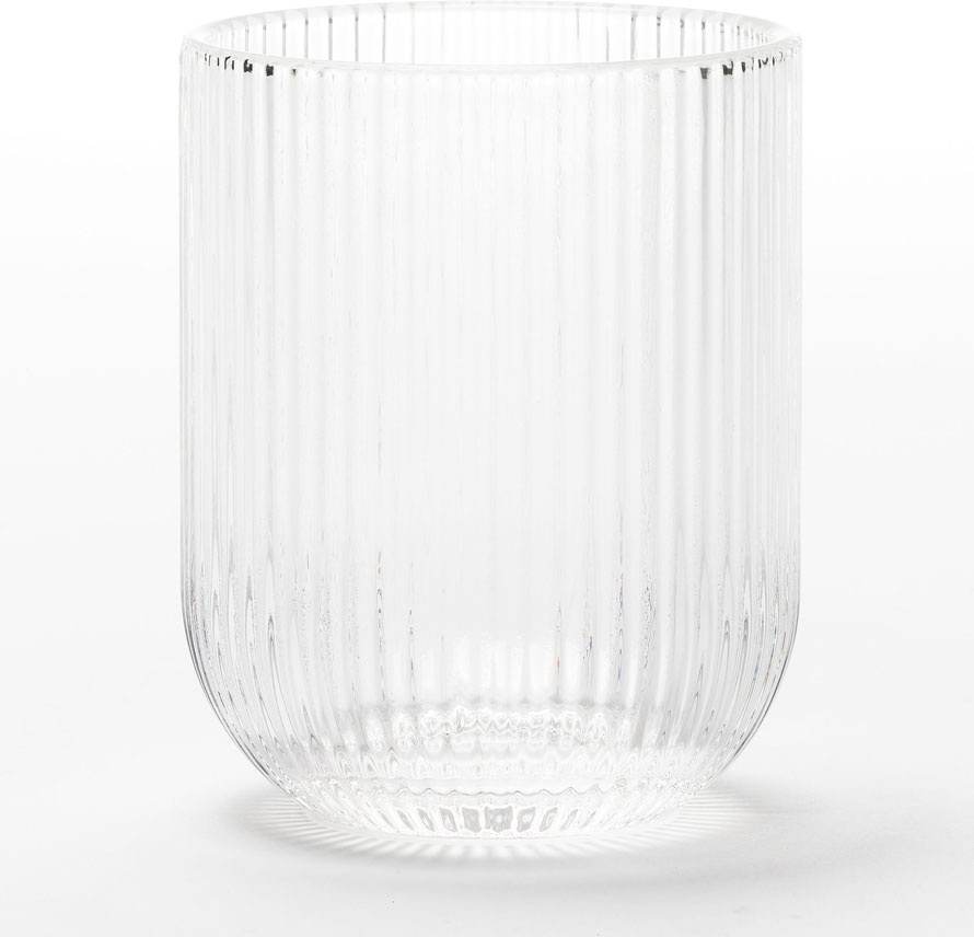 Trinkglas STRIPED (BHT 7,50x9,40x4,40 cm)