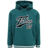 FUBU FM223-004-1 Varsity Heavy Hoodie - Grün - S