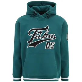 FUBU FM223-004-1 Varsity Heavy Hoodie - Grün - S
