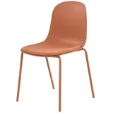 Esszimmerstuhl stapelbar Fenya , orange , Maße (cm): B: 51 H: 84,5 T: 54.3