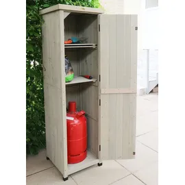 HABAU Gartenschrank Ben 45 x 160 x 45 cm Grau