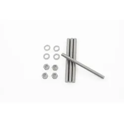 BIOHORT Ankerstangen-Set, L: 16 cm - silberfarben
