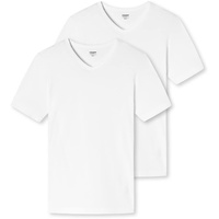 SCHIESSER UNCOVER by SCHIESSER Herren T-Shirt 2er Pack - Vorteilspack, V-Ausschnitt, S-3XL Weiß XL
