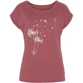 VIVANCE T-Shirt mit Frontdruck Pusteblume Rot 48/50