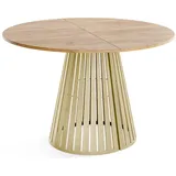 WFL GROUP Esstisch Ø 100 cm braun