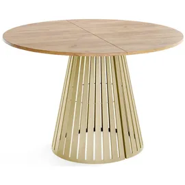 WFL GROUP Esstisch Ø 100 cm braun
