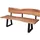 KADIMA DESIGN Sitzbank Landhaus Akazie Braun 160 x 60 x 84 cm