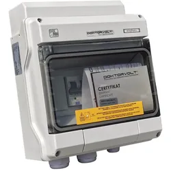 Solar Anschlusskasten PV AC 1x Überspannungsschutz Typ 1/2 1x B16 3P IP65 Doktorvolt 4609