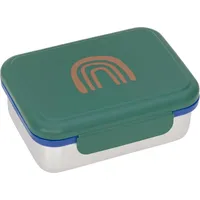 Lässig Lunchbox Stainless Steel Little Gang, Rainbow Green