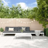 vidaXL 4-tlg Garten-Lounge-Set mit Kissen Weiß Massivholz Modell 2