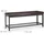 Relaxdays Schuhbank XXL 115 x 49 x 40 cm braun gepolstert / braun