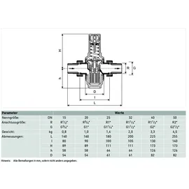 Honeywell Druckminderer D06F mit Einstellanzeige, Messing A, R2 D06F-2A