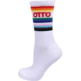 Capelli New York Pride-Socken 2 Paare Bunt/Weiß 41-45