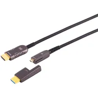 ShiverPeaks HDMI Anschlußkabel-Optisches HDMI Verlegekabel-Set, 10K, 15m Marke