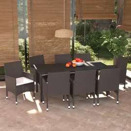 vidaXL Garten-Essgruppe 9-tlg. Braun