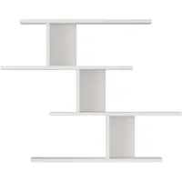 [en.casa] Hökkomi Wandregal 78 x 99 x 15 cm Weiß