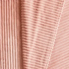KARACA Ruby Stripe Wellsoft Einzel Decke, Rosa