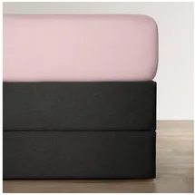 BettwarenShop Spannbettlaken Jersey-Elasthan 140 x 200 - 160 x 220 cm altrose/pink