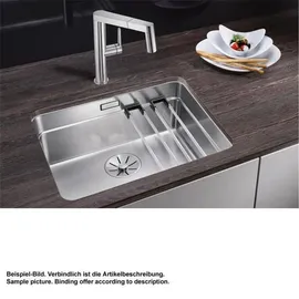 Blanco Etagon 500-U Edelstahl Seidenglanz + Handbetätigung + InFino