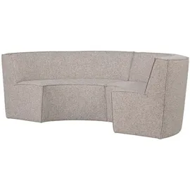 Woood Essbank Europa aus Webstoff, modern, 4-Sitzer, sand-beige, eleganter Komfort für Dein Esszimmer,