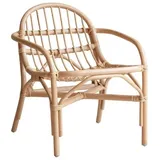 Tikamoon Sessel Stuhl aus Rattan natur Naturfaser klassisch Rattanmöbel neu Tikamoon beige