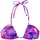 VENICE BEACH Bikini-Top Damen Lila/Mehrfarbig 42 Cup A/B