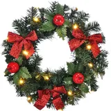Weihnachten Beleuchteter Weihnachts-Türkranz