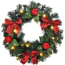 Weihnachten Beleuchteter Weihnachts-Türkranz