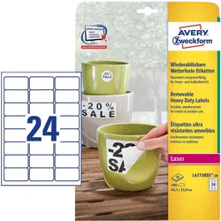 Avery Zweckform L4773REV - Polyester - matt - selbstklebend, entfernbarer Klebst