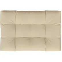 vidaXL Palettenkissen 120 x 80 x 12 cm beige 1 St.