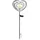 GLOBO Solarleuchte Metall silbergrau H 82 cm 1er Set