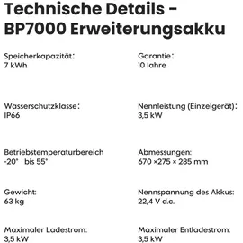 Anker SOLIX BP7000 Erweiterungsakku für Anker SOLIX Solarbank Max AC