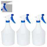 Relaxdays 12x Sprühflasche in Blau Weiß,Blau