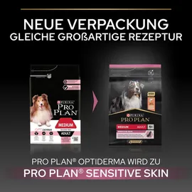 Purina Pro Plan Medium Adult für sensible Haut mit Optiderma 3 kg