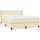vidaXL Boxspringbett mit Matratze Creme 140x200 cm Stoff
