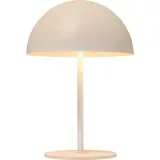 NORTHPOINT LED Metall Akku Tischlampe in Pilzform 28cm hoch Touch-Schalter Outdoor Lampenschirm Terassenleuchte Beige,