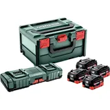Metabo Basis-Set LiHD 18 V 4 x 10,0 Ah + Schnellladegerät + metaBox 685143000