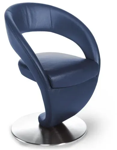 K+W Drehsessel 6080 in Leder