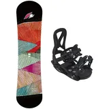 F2 Set Junior Snowboard Freedom 120cm mit Eco Pure Bindung S 120 CM