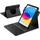 Inateck Hülle mit Tastatur für iPad 11 (A16 2025), iPad 10 (2022) Schwarz