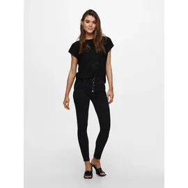Only ONLSMILLA LIFE S/S TOP JRS NOOS Schwarz S