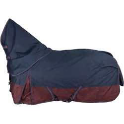 Weidedecke Full Neck Polarfleece 600D BASICLINE marine/kastanie 115 CM