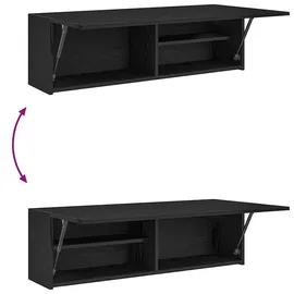 vidaXL Bad-Wandschrank 100 x 25 x 30 cm Schwarz
