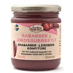 Linneas svenska Rhabarber- & Erdbeer-Fruchtaufstrich bio